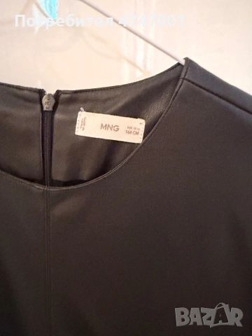 Кожена рокля Mango, снимка 2 - Рокли - 53600188