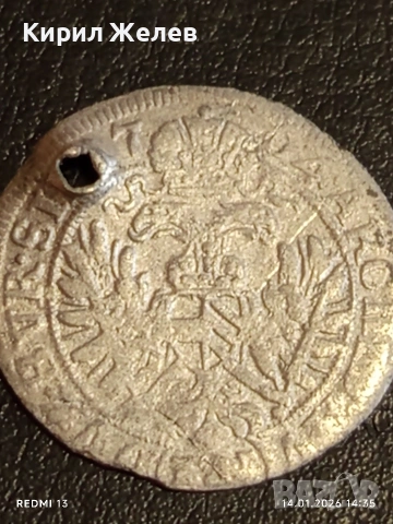 Сребърна монета 3 кройцера 1704г. Леополд първи Австрия за КОЛЕКЦИЯ 52939, снимка 8 - Нумизматика и бонистика - 53096769