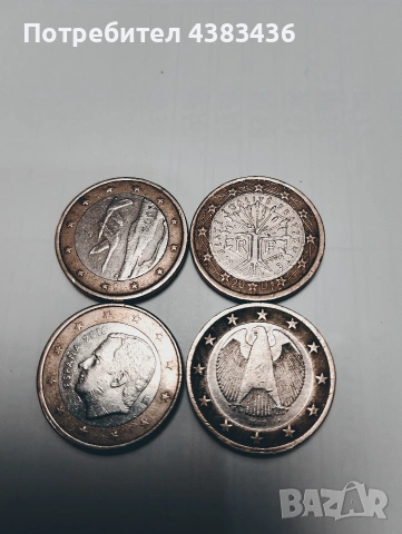 монети от 1 евро, снимка 2 - Нумизматика и бонистика - 53174719