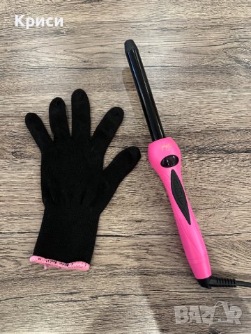 Шиш а къдрици Pyt Digital Curler 19mm Pink, снимка 3 - Маши за коса - 43172785