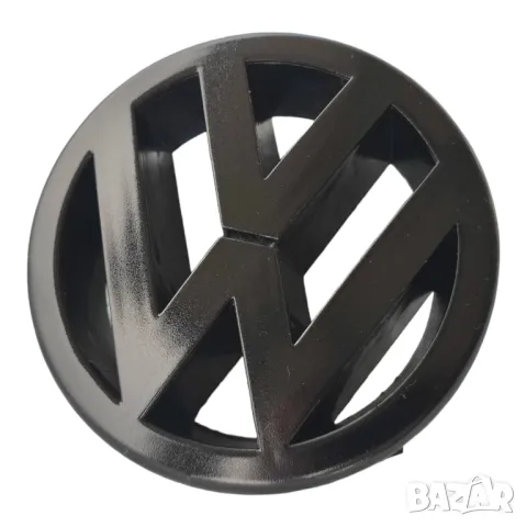 125мм Предна емблема за Фолксваген VW Голф 5 Golf 2003-08г. ЧЕРНА