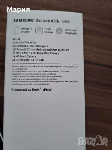 Телефон Samsung Galaxy A30S, снимка 7 - Samsung - 39550760
