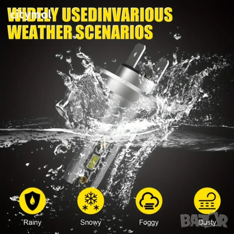 H7 LED лампи за фарове, 60 W- комплект 2 бр., снимка 8 - Аксесоари и консумативи - 50557917