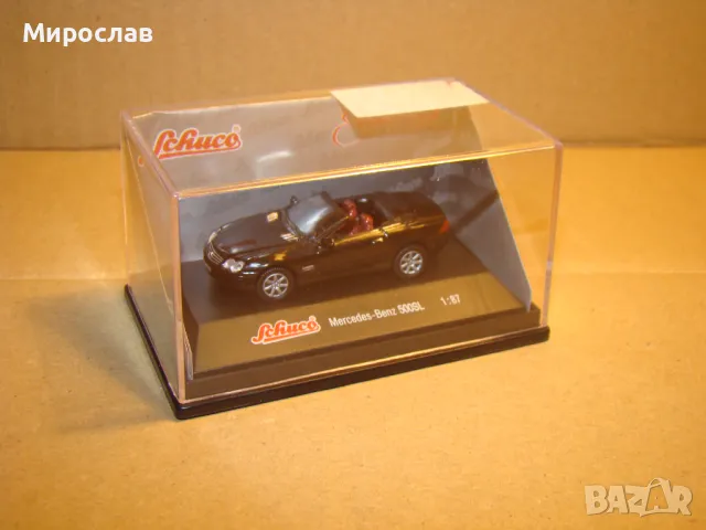 SCHUCO H0 1/87 МERCRDEC BENZ 500 SL МОДЕЛ КОЛИЧКА, снимка 6 - Колекции - 48556922