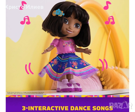 Дора изследователката Интерактивна Колекционерска Танцуваща кукла, снимка 6 - Кукли - 53316995