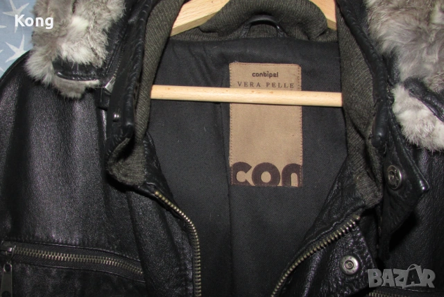 винтидж Evisu jeans jacket USA Ново яке от естествена кожа Италия дънково САЩ Vera pelle Italy, снимка 5 - Якета - 53479357