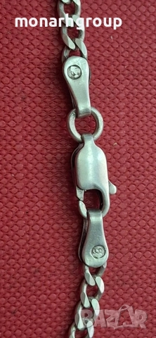 Сребърна верижка, снимка 6 - Колиета, медальони, синджири - 52713713