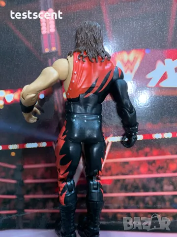 Екшън фигура WWE Kane The Big Red Machine Elite figure Кейн mattel wwe, снимка 9 - Колекции - 49511443