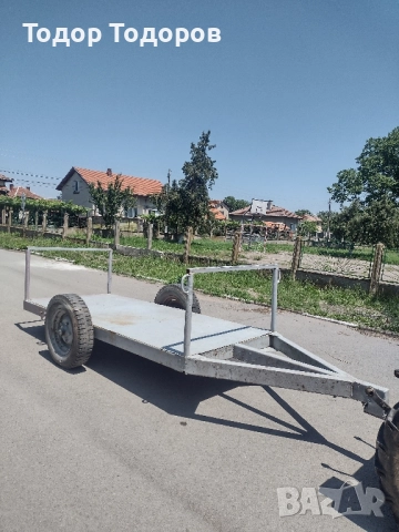 Платформа ремарке за малък китайски или японски трактор за бали или кошери., снимка 4 - Ремаркета - 48107707