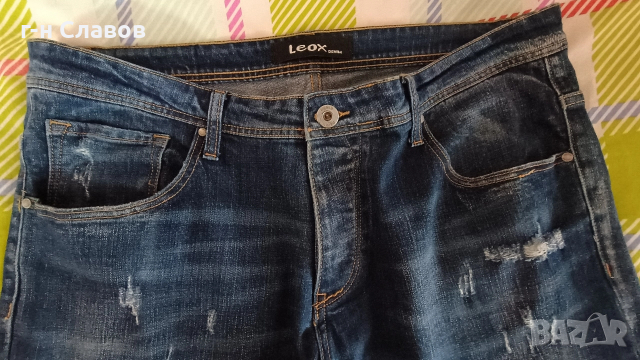 Дънки ALCOTT&CO / LEOX DENIM мъжки 2 броя, размер 36, снимка 4 - Дънки - 52689847