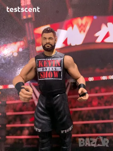 Екшън фигура WWE Kevin Owens Кевин оуенс fight Elite series mattel figure играчка Owens Show, снимка 8 - Колекции - 48831307