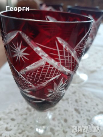 кристални чаши Винтидж колекция, снимка 5 - Чаши - 35563469