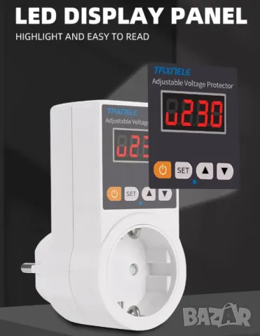 Напреженова Защита от Токов Удар Телевизор Хладилник Климатик Пералня 140V~300V Волтажна Защитеност, снимка 7 - Друга електроника - 47266976