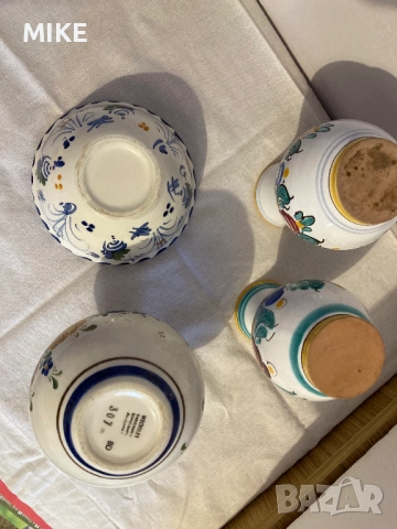 Керамични вазички и купичка, снимка 5 - Декорация за дома - 52369288