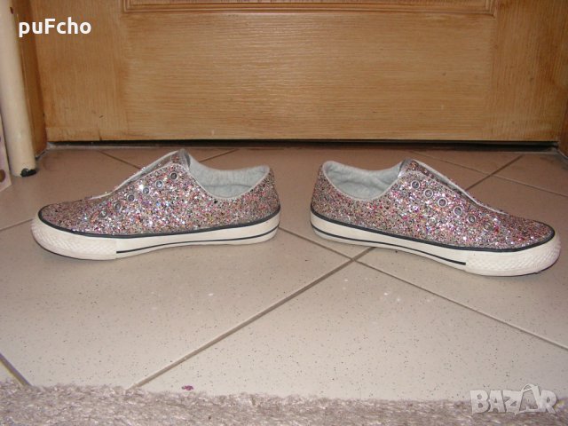 Намалени! Обувки/ кецове Next размер 35,5 блестящи, снимка 2 - Детски обувки - 27530281