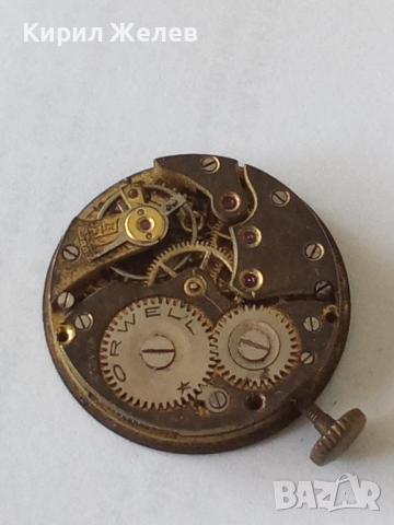 Механизъм с циферблат от стар ръчен часовник 52123, снимка 4 - Мъжки - 52262294