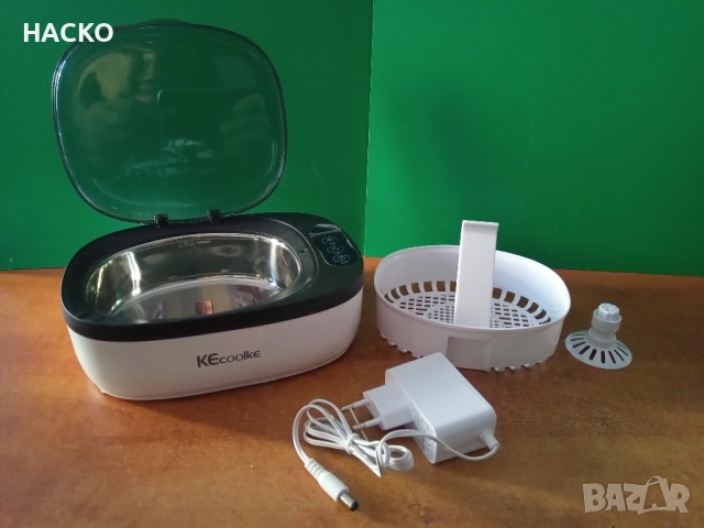 Ултра Звукова Вана KECOOLKE SU750ml с дигитален таймер за почистване на бижута ЧИСТО НОВА, снимка 2 - Друга електроника - 51730094