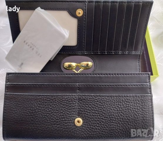 Ted Baker London. Оригинално дамско портмоне на бранда. Естествена кожа , снимка 1