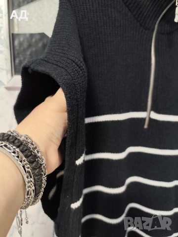 Плетен нов пуловер без ръкави, снимка 2 - Пуловери - 53168018