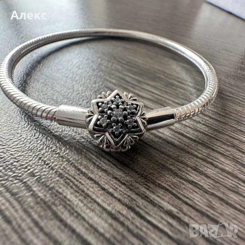 Сребърна гривна тип Пандора