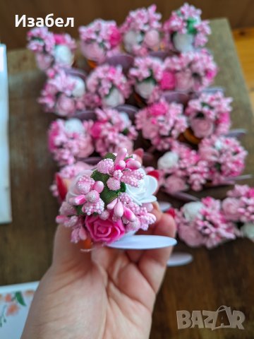 Украса за погача със зайче и цветя, снимка 3 - Други - 43952296