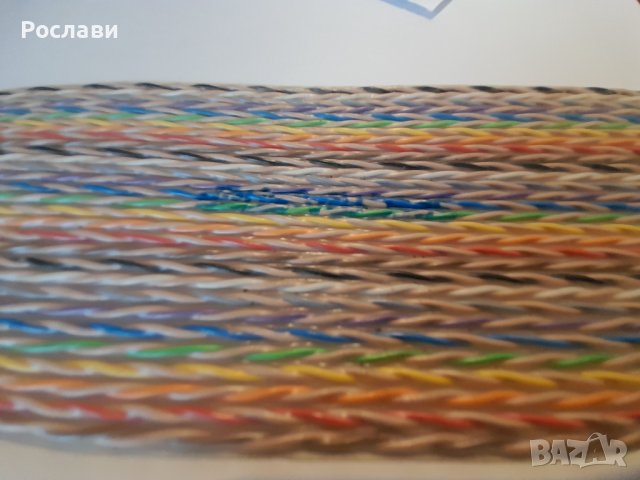 035. Лентов кабел с 30 усукани чифта, дължина 7,50 метра, снимка 5 - Друга електроника - 40007054
