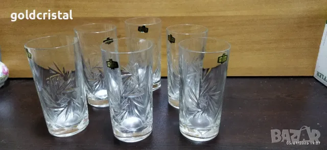 кристални чаши за вода , снимка 13 - Антикварни и старинни предмети - 48562806