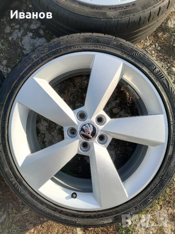 оригинални джанти 17" 5х100 Skoda , снимка 3 - Гуми и джанти - 52354073