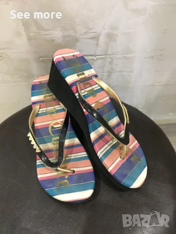 Juicy Couture Black Label чехли на платформа 39, снимка 9 - Чехли - 50839360