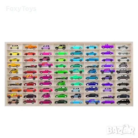 Дървен рафт за коли, 80 отделения,  KRUZZEL 20233, снимка 6 - Коли, камиони, мотори, писти - 47483588