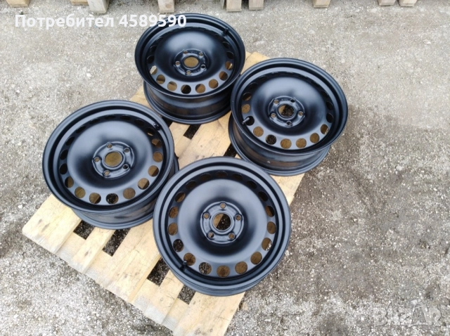 4бр.Оригинални железни джанти 16цола 7.5J ET45 за Audi A4 B8(2007-2016), снимка 2 - Гуми и джанти - 51808273