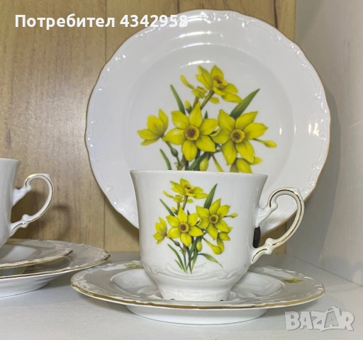🌼 Винтидж порцеланови комплекти Johann Seltmann Vohenstrauß Bavaria ., снимка 5 - Антикварни и старинни предмети - 53457261