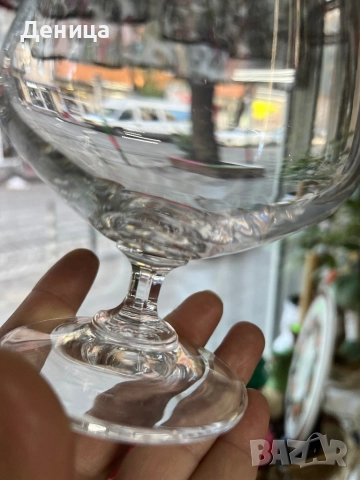 Сервиз за коняк Кристално стъкло  Вместимост-350мл Формата ма чашата е създадена да пасва идеално в , снимка 6 - Чаши - 52556489