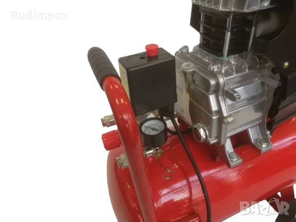 Kомпресор за въздух Greenyard Professional - GY-AC50 - два манометъра - резервоар 50 литра, 8 бара, снимка 4 - Други машини и части - 47519362