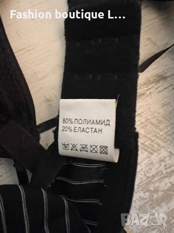 Черни жартиери с катарами със сребърни блестящи камъчета 🖤, снимка 8 - Бельо - 52236405