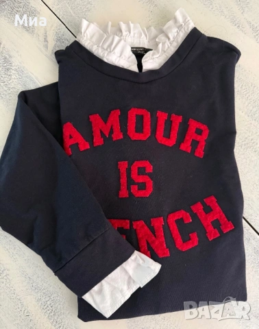 Дамска блуза с ефект като риза, снимка 7 - Блузи с дълъг ръкав и пуловери - 53404700