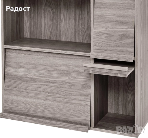 Ирис Ояма, Мебелен рафт за съхранение Библиотека с 4 врати на панти, снимка 4 - Секции и витрини - 52281542