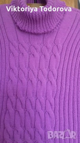 Лукс рокля от 100% кашмир-ръчно плетиво, снимка 3 - Рокли - 28452913