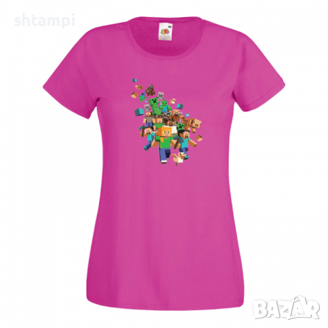 Дамска тениска Minecraft 3 майнкрафт Minecraft,Игра,Забавление,подарък,Изненада,Рожден Ден., снимка 11 - Тениски - 36520793