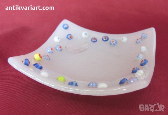 Стари Морано Кристално Стъкло Лот 3 броя Кошничка и Чинийка, снимка 8 - Антикварни и старинни предмети - 26796796