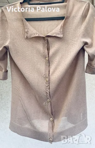 Лукс BRUNO MANETTI  Италия жилетка коприна ( 70%) и памук, снимка 3 - Жилетки - 49792271