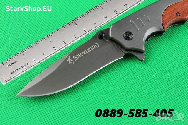 Уникален Ловен / Туристически нож с кожена кания Browning ножове, снимка 9 - Ножове - 27838015