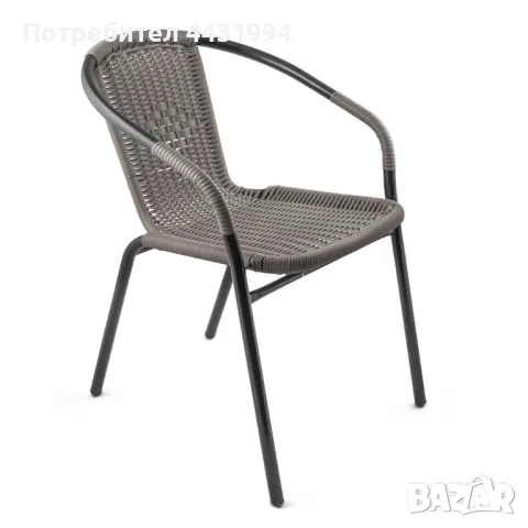 Стоманен стол Muhler OYS6116ST PE ратан