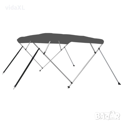 vidaXL Тента за лодка, 4 дъги, антрацит, 243x180x137 см(SKU:93137), снимка 1
