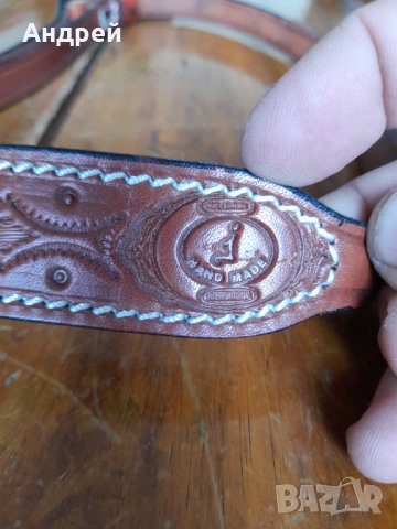 Стара кожена ремъчка,ремък за пушка #11, снимка 3 - Други ценни предмети - 32922608