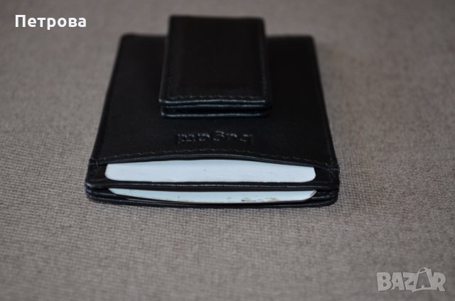 Bugatti Primo Card Holder картодържач до 3 карти + щипка за банкноти , снимка 7 - Портфейли, портмонета - 32742342