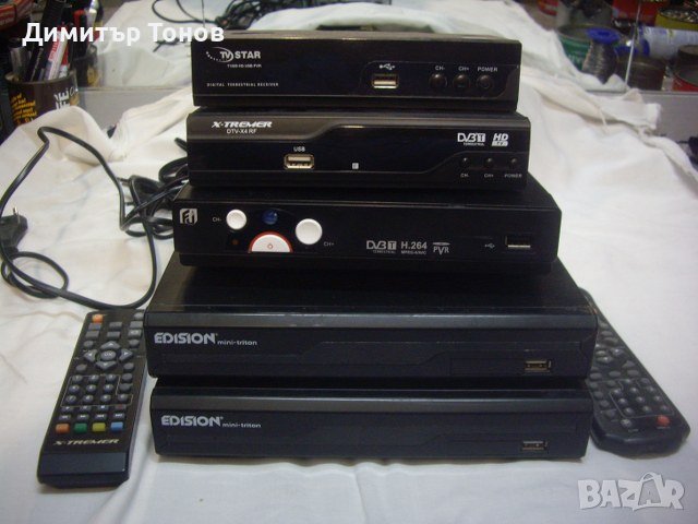 Приемници за ефирна телевизия DVB-T  HD, снимка 1 - Приемници и антени - 43612110