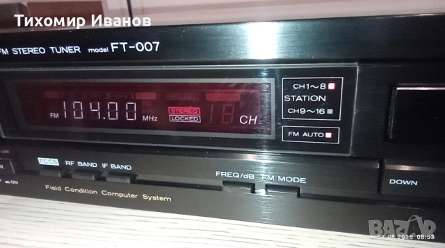 Тунер Hitachi FT-007, снимка 4 - Ресийвъри, усилватели, смесителни пултове - 51438060