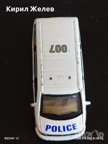 Метална количка ПОЛИЦИЯ Мерцедес Бенц Вито за КОЛЕКЦИЯ ДЕКОРАЦИЯ 51335, снимка 5 - Колекции - 51821944