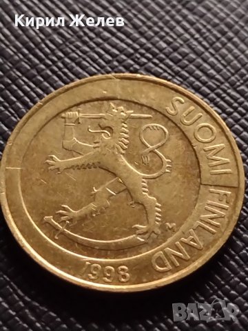 СТАРА МОНЕТА 1 марка 1998г. ФИНЛАНДИЯ ПЕРФЕКТНО СЪСТОЯНИЕ РЯДКА ЗА КОЛЕКЦИОНЕРИ 31869, снимка 5 - Нумизматика и бонистика - 38621759